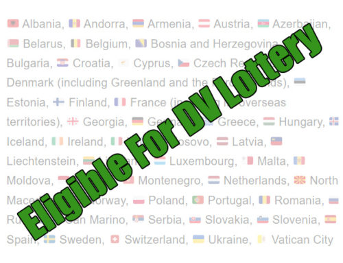 List of Countries Eligible For DV Lottery (Green Card)